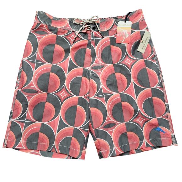 NWT Tommy Bahama Baja Cyber Circles Chilean Swim Trunks Size Medium - Picture 1 of 4